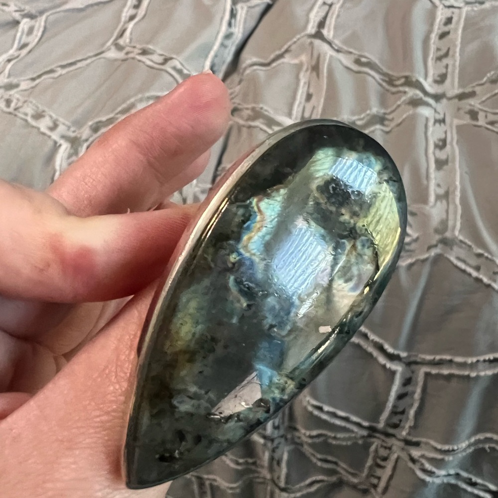 Statement Labradorite Adjustable Sterling Silver … - image 4